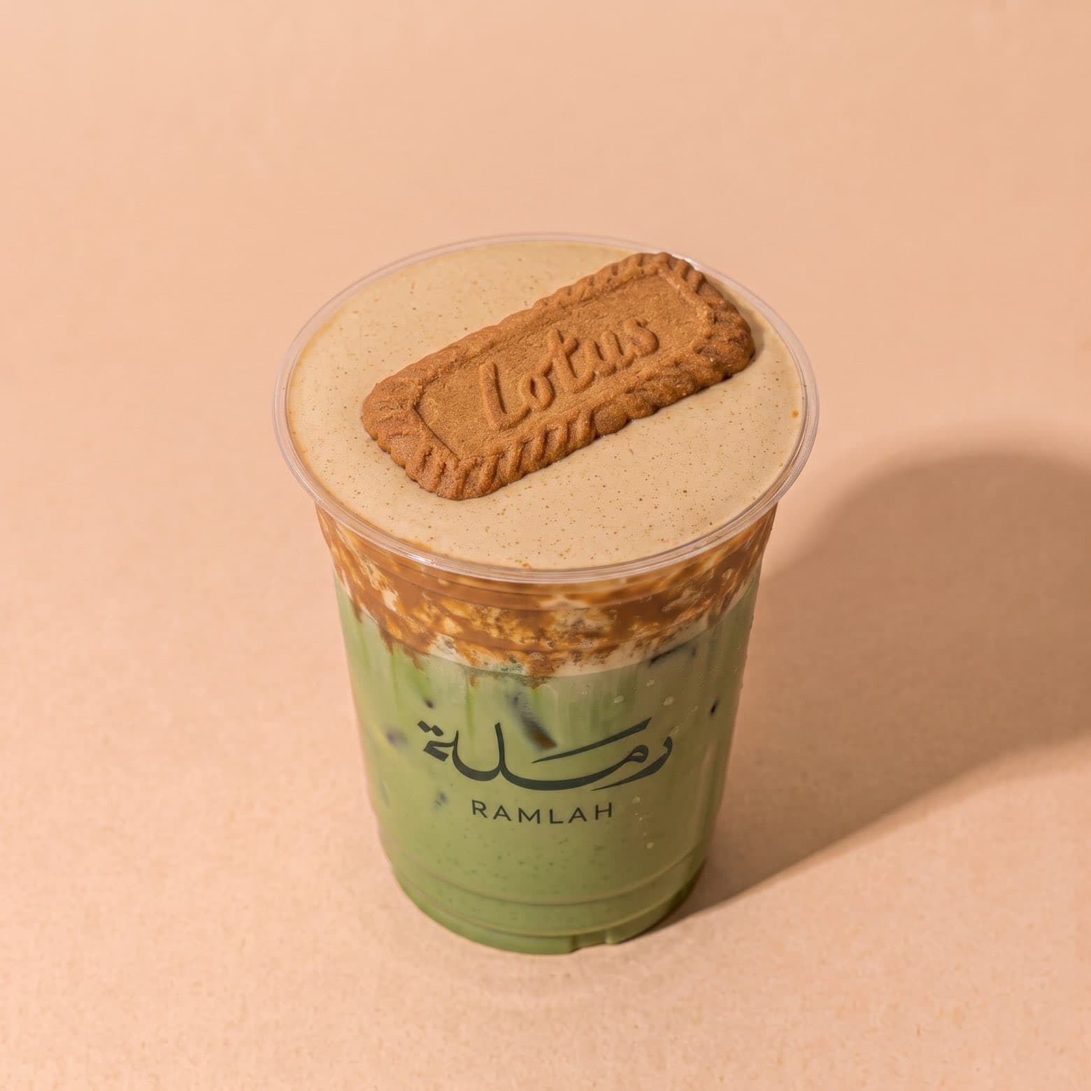 Biscoff Matcha specialty coffee