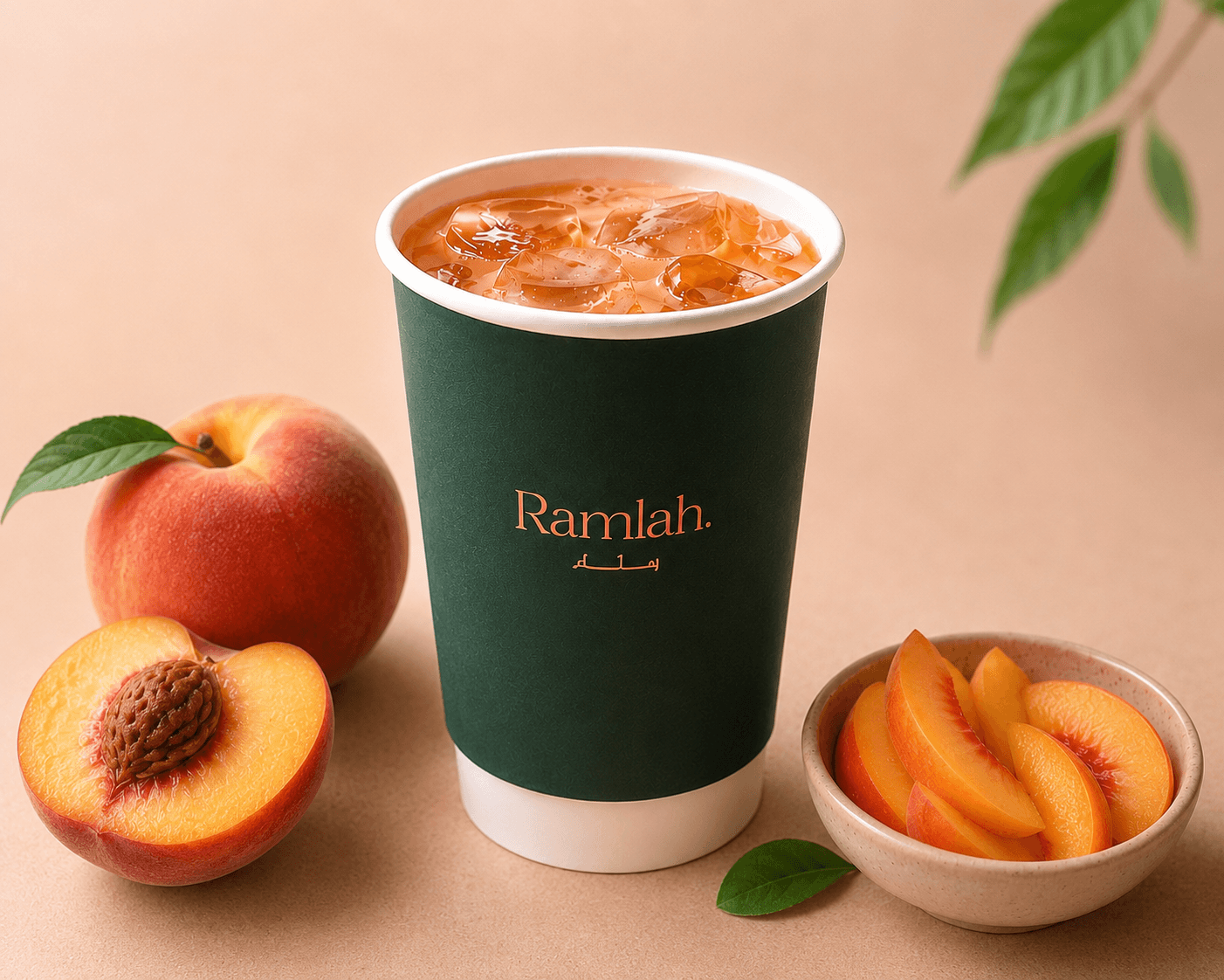 Peach V60 specialty coffee